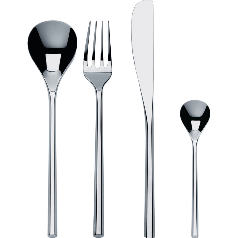 Alessi Mu Stainless Steel Flatware Set - Service for 6