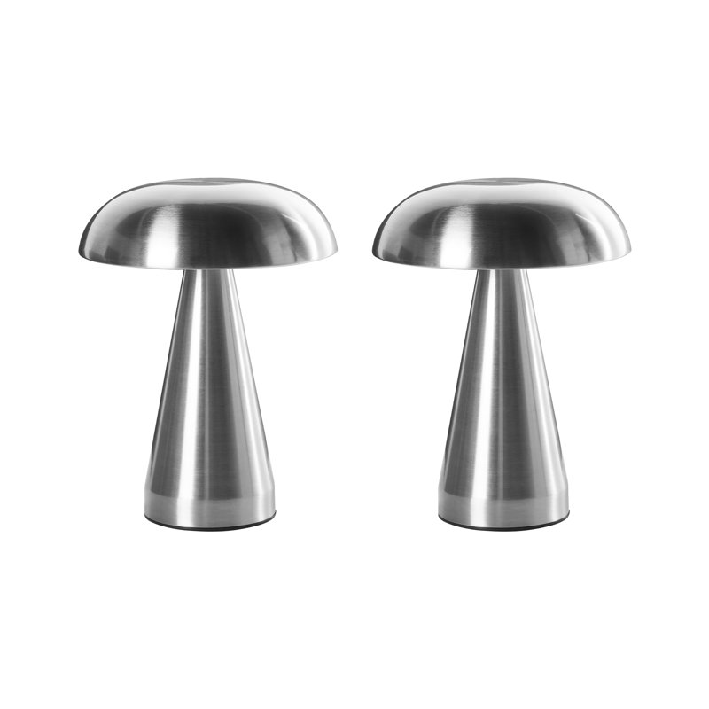 Iron Table Lamp, Silver