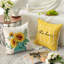 Ensemble de 4 housses de coussin en tournesol Home Sweet Home
