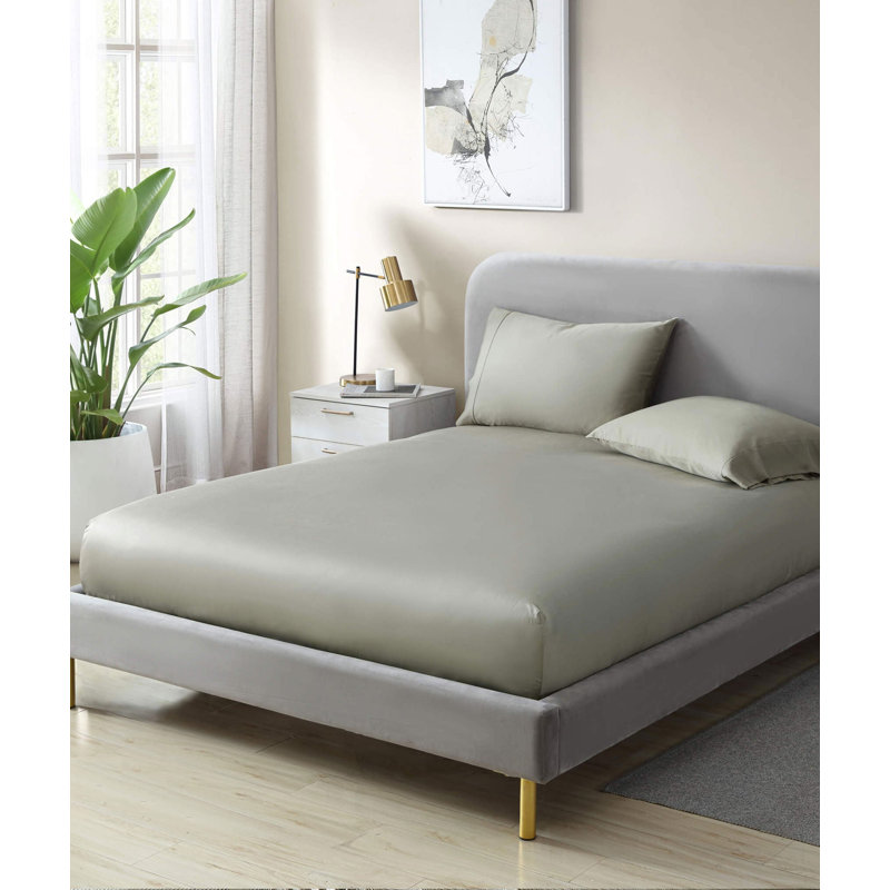 Natural Premium Bamboo Machine Woven Fitted Sheet, King / Cal King Fitted Sheet, Boulder