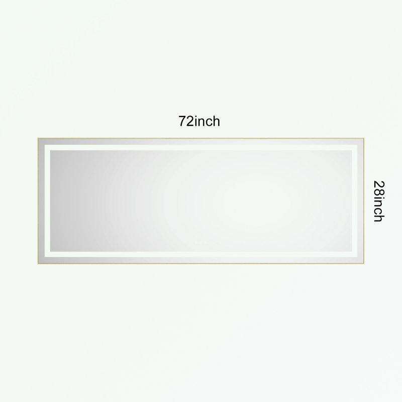 LED Bathroom Mirror with Front and Backlight