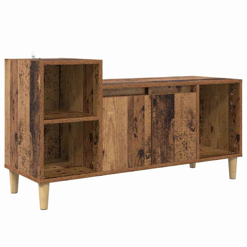 Unfinished TV Stand, 55cm H x 100cm L x 35cm W, Old Wood