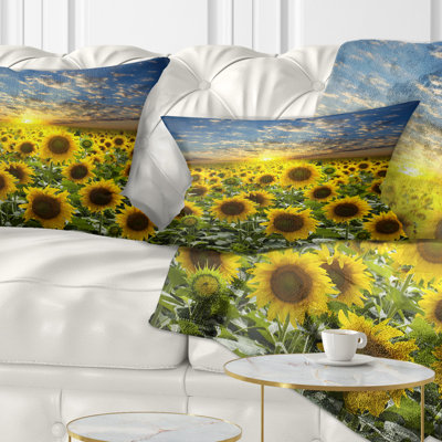 Coussin lombaire floral field of fleuri