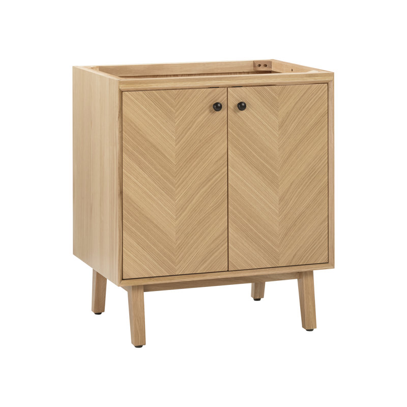 Adele 30'' W Single Bathroom Vanity Base, Natural