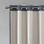 Rideau simple occultant avec œillets gris Maya-410460015-428387110