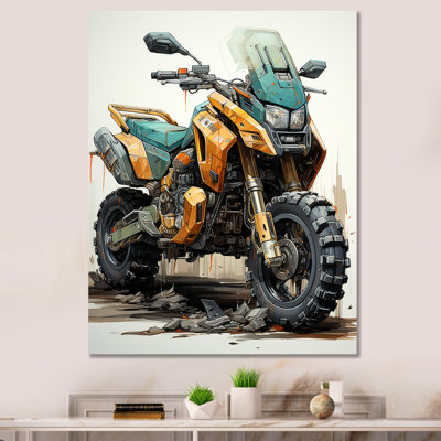 Damus Scooter Off Road Adventurer III On Canvas Print