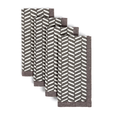over&back Hand-Blocked Napkins, Set of 4