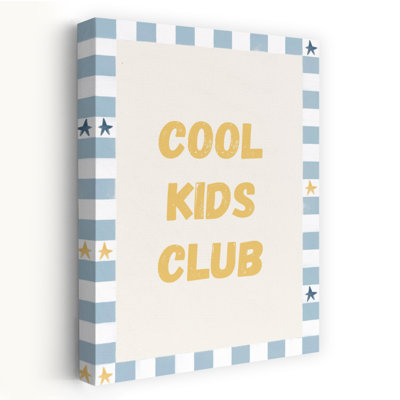 Club des enfants cool et enjoué - Affiche murale moderne et ludique représentant un paysage abstrait et naturel