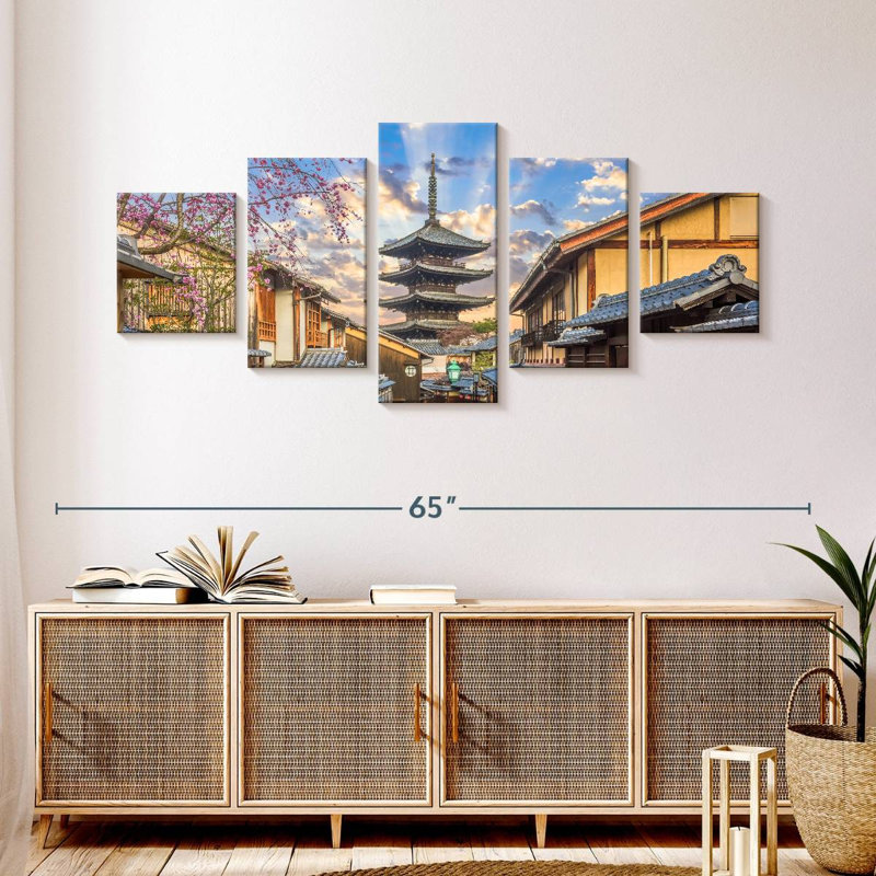 Temple japonais Higashiyama, H 24 po x l 55 po