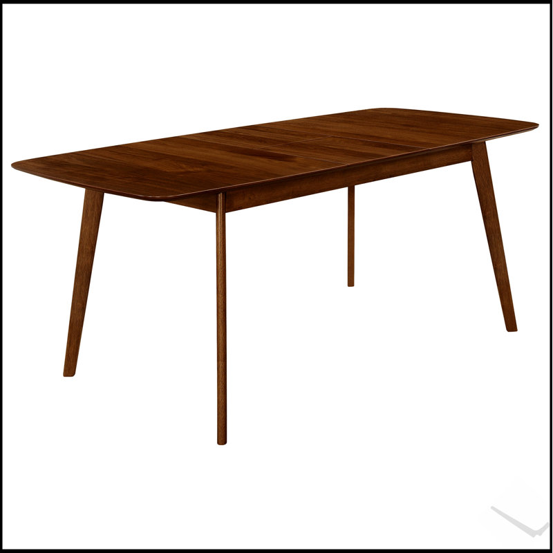 Table de salle à manger à rallonge en noyer naturel Carson Carrington
