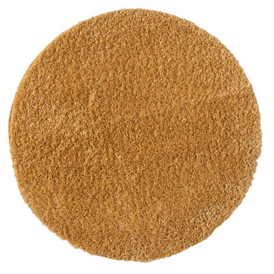 Shaggy Lush Golden Yellow Rug