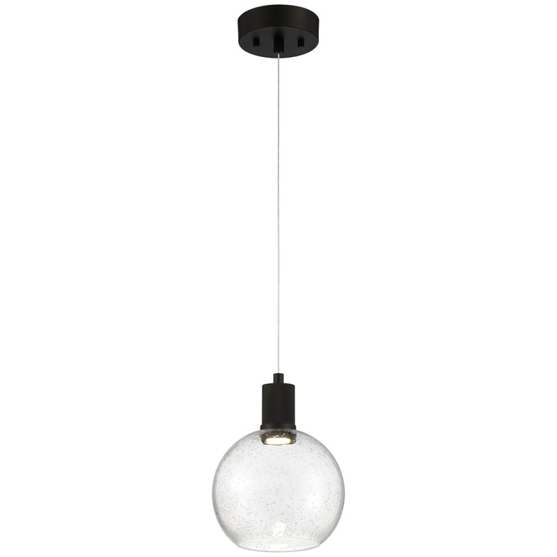 Southglenn 1 - Light LED Single Pendant, Matte Black