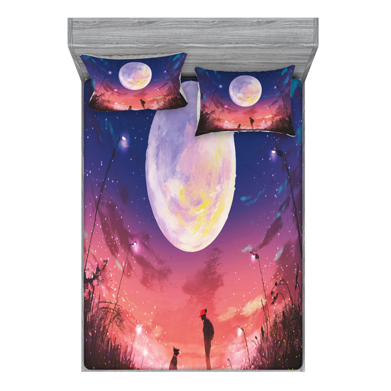 Microfiber Sheet Set, Full Sheet Set with Fitted Sheet