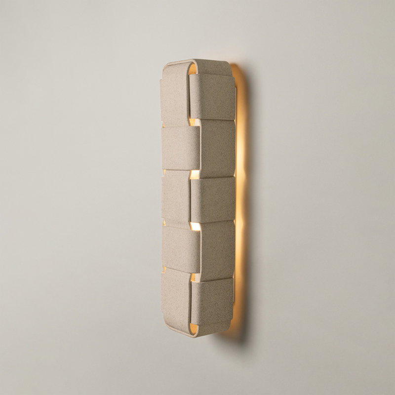 STRIA 5 SCONCE, Sand, No