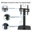 Universal Tall TV Floor Stand for 30-70 Inch Flat & Curved LED LCD OLED TVs, Height Adjustable Swivel Freestanding TV Stand Base, Holds up to 40kg, Max VESA 600x400mm-94517244