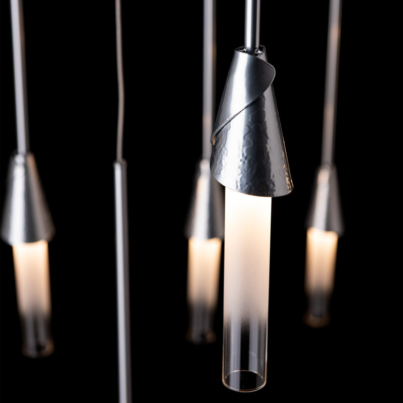 Lilium 10-Light Mobile Pendant, 70", Sterling