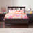 Mission Low Profile Solid Wood Platform Bed with Matching Footboard-83257629-83257628
