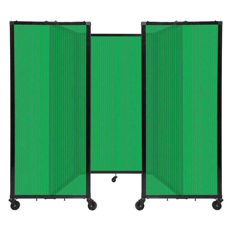 Cloison murale en polycarbonate 360, H 60 po x l 102 po, Rouge