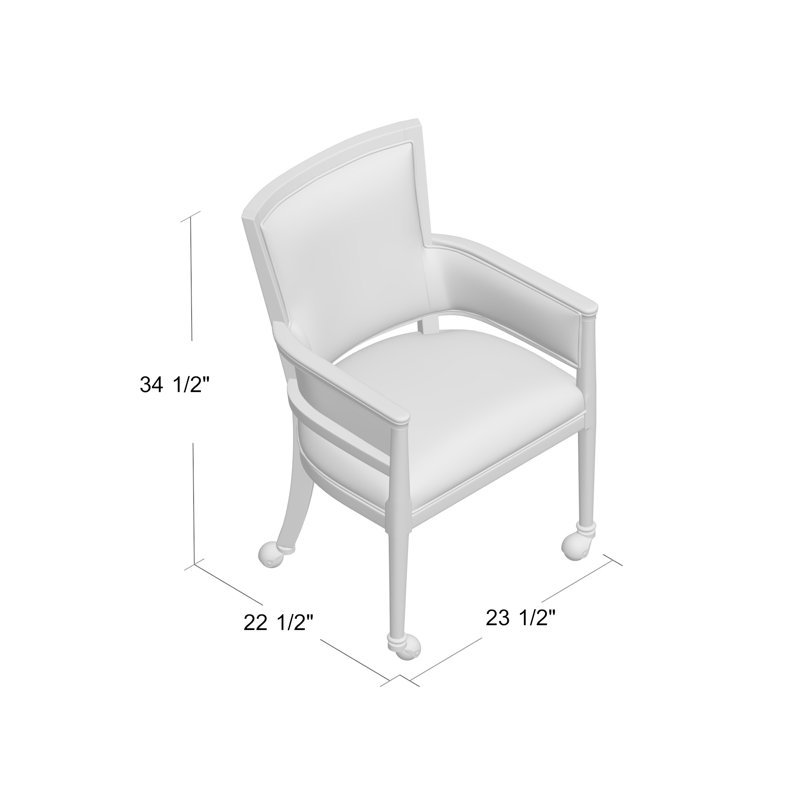 Fauteuil de 23,5 po de large Murphy, 8789 100% polyester écorce, Noyer