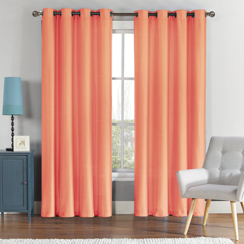 Preston Faux Silk Curtain Panel, White, 52" W x 90" H