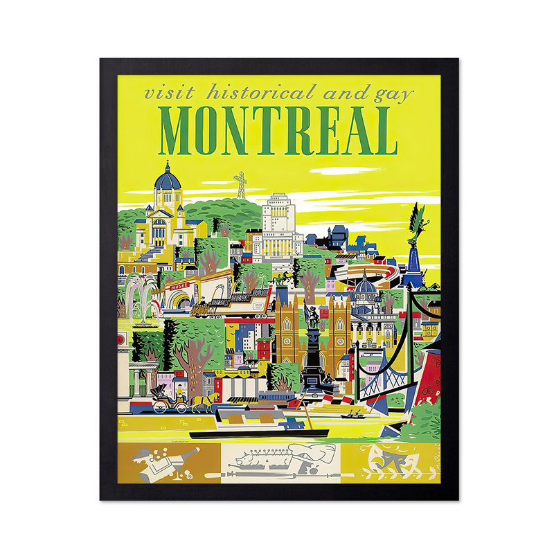Montréal, Canada, Sans cadre, Affiche, H 08 po x l 10 po