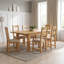 Dover Extendable Oak Rectangular Dining Table-33399092