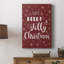 Holly Jolly Christmas - Cavas enveloppés dans une galerie-1919961256