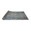 Tapis vert/brun/rouge tissé à la machine-361384530
