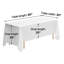 Nappes blanches pour tables rectangulaires, 70 x 120 pouces, vêtements de table réutilisables et lavables à la machine, housses de table en tissu de polyester infroissable pour mariage, fête, banquet-1393630227