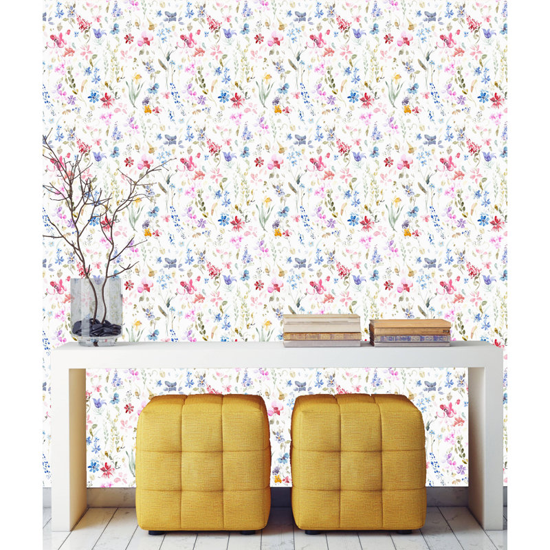 Rouleau de papier peint autocollant Plandome, L 10,42 pi x l 25 po