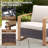 Allcot Outdoor Patio Brown Wicker Chair With Cushions (2-Pack)-388532362