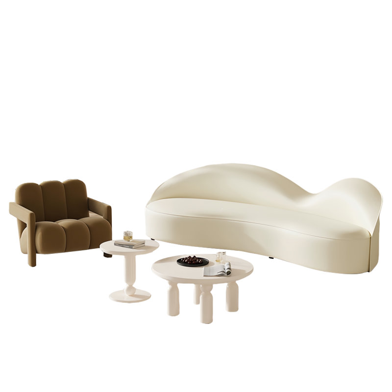 Combinaison de table basse légère et créative