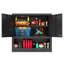 Metal Wall-Mounted Tool Storage Cabinet With Locking Door And 1 Shelf 1 Opened Drawer For Garage Warehouse,Office,Assembly Required