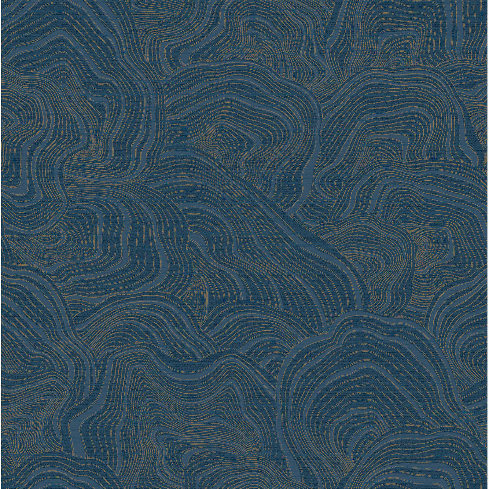 Nessa Wallpaper Double Roll, Navy