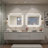 Front &back Led Anti-fog Tempered Glass Framed Vanity/bathroom Mirror-1798029518