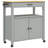 vidaXL Kitchen Trolley MONZA 33.1"x15.7"x34.8" Solid Wood Pine-1452684368