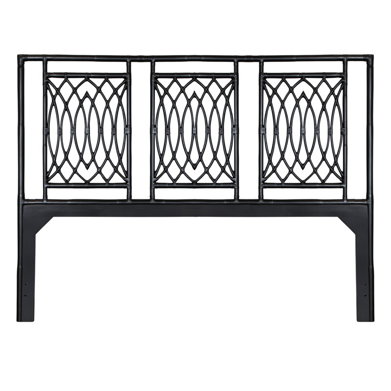 Beckham Open-Frame Headboard, King, Black