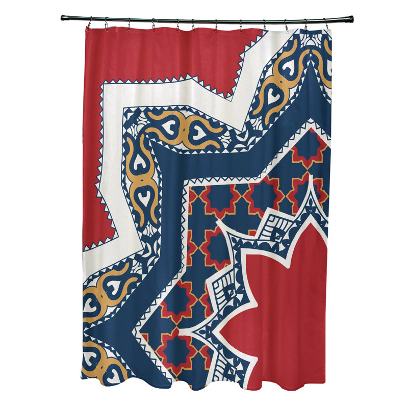 Rideau de douche Harrel, Rouge