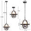 Arley 3 - Light Dimmable Farmhouse Unique Design Adjustable Caged Chandelier Pendant Lights-59190533