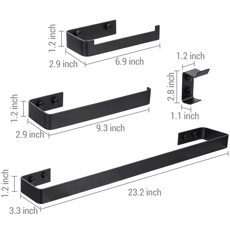 4 - Piece Bathroom Hardware Set