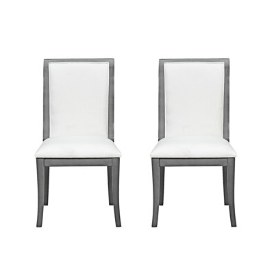 Chaise d'appoint rembourrée (ensemble de 2)