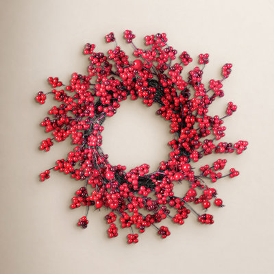 2-Piece 14D" Christmas Mini Red Berries Wreath
