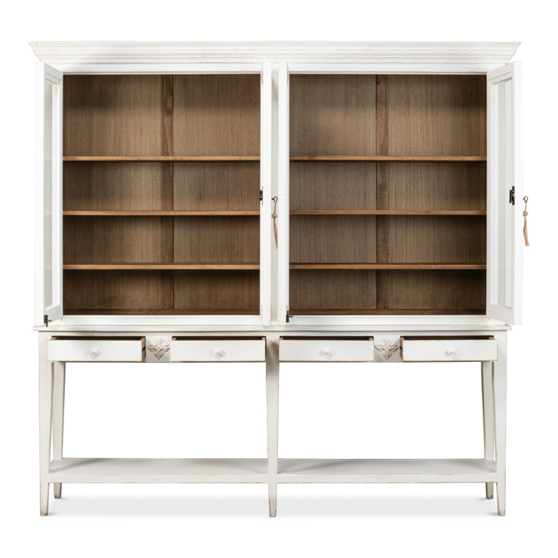 Wilkesville Solid Wood China Cabinet, White