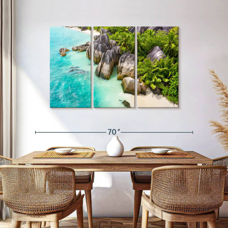 Gillard Scenic Anse Source D'Argent, H 36 po x l 57 po