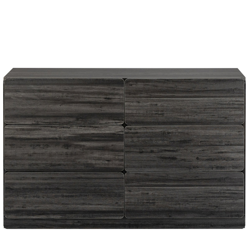 Armoire 6 barres au design pratique gris foncé