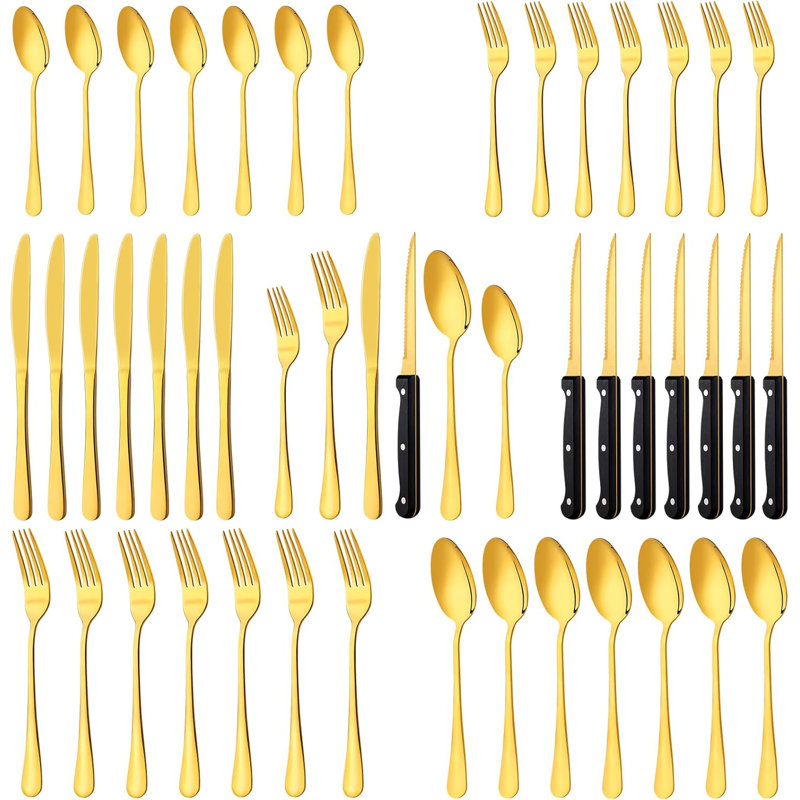 Gold And Silverware Set