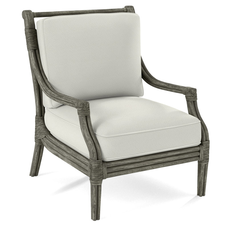 Fauteuil l 32 po Inveron, Pierre grise, Tissu performance bleu clair 0851-55