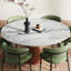 Mid-Century Modern Farmhouse Round Sintered Stone Pedestal Otelia For 4/6/8/10-486253491-486253494