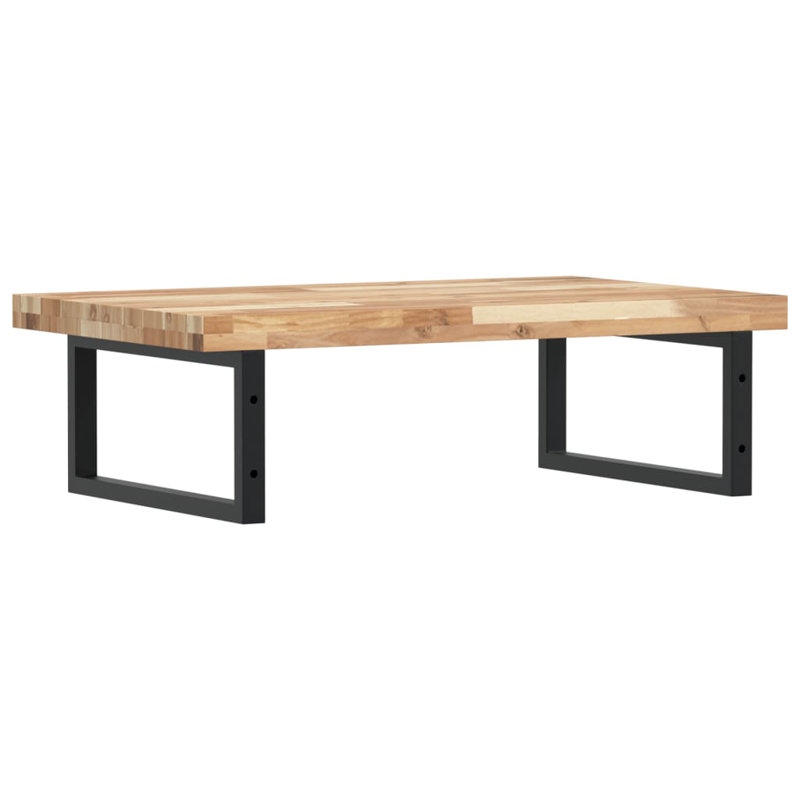 Bryston 100cm Solid Wood Bathroom Vanity Top, Acacia/Black