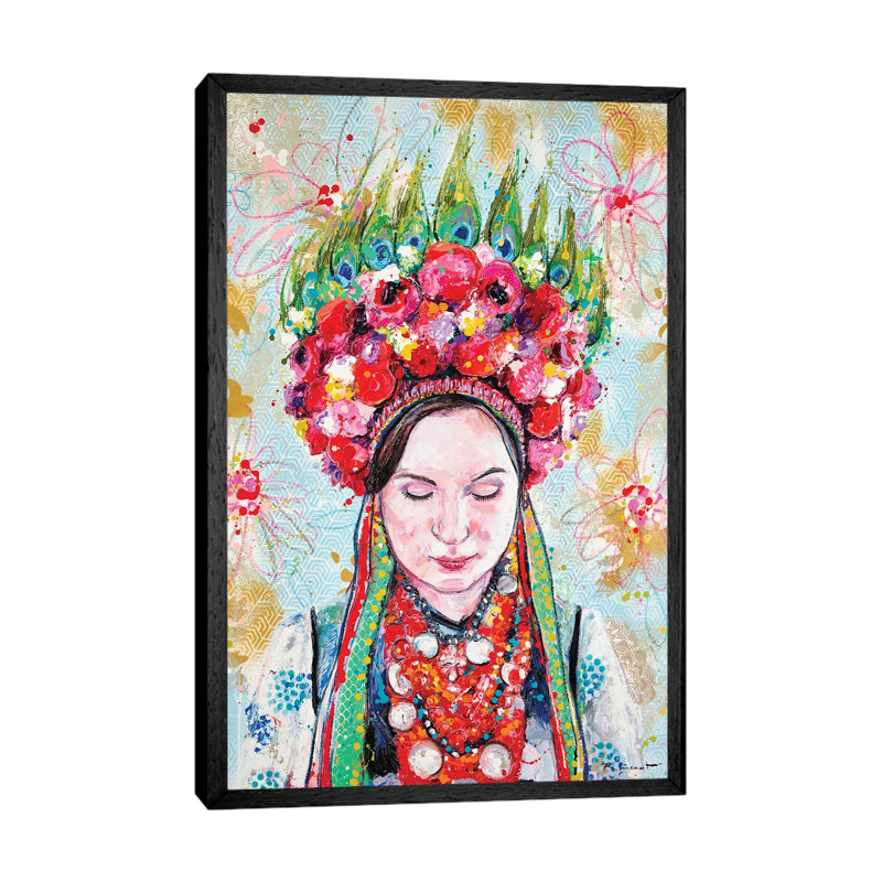 Anna by Vincent Richeux - Floater Frame Print on Canvas, Black Framed Canvas, 101.6 cm H x 66.04 cm W